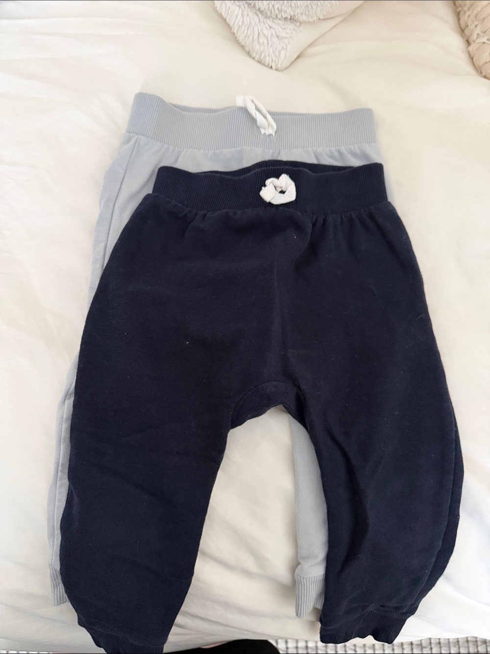 Gerber Navy and Light Gray Baby Jogger Pants Set